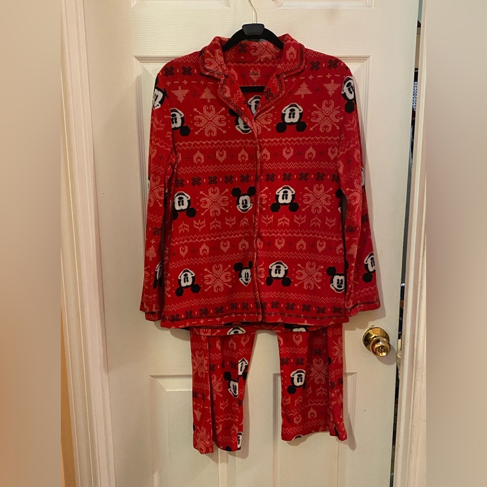Disney Red Mickey Mouse Kids Pajama Set